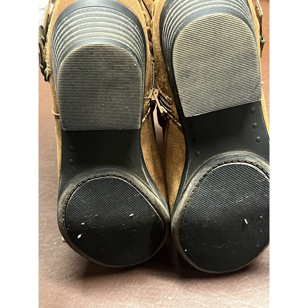 Sugar Shoes SG-Tinworker Distressed Light Brown Ankle Boots Womens Size 11 - Picture 5 of 7